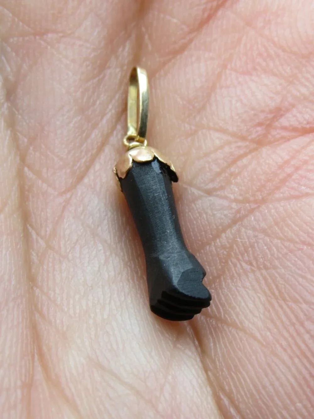 14k Coral Asabachi protection Evil eye  Pendent